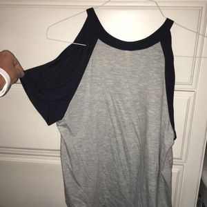 shirt with cut out shoulders